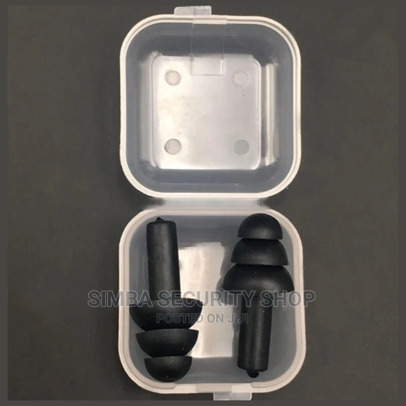 Safety Ear Plugs Muffs Reusable With Case Black Light Weight
