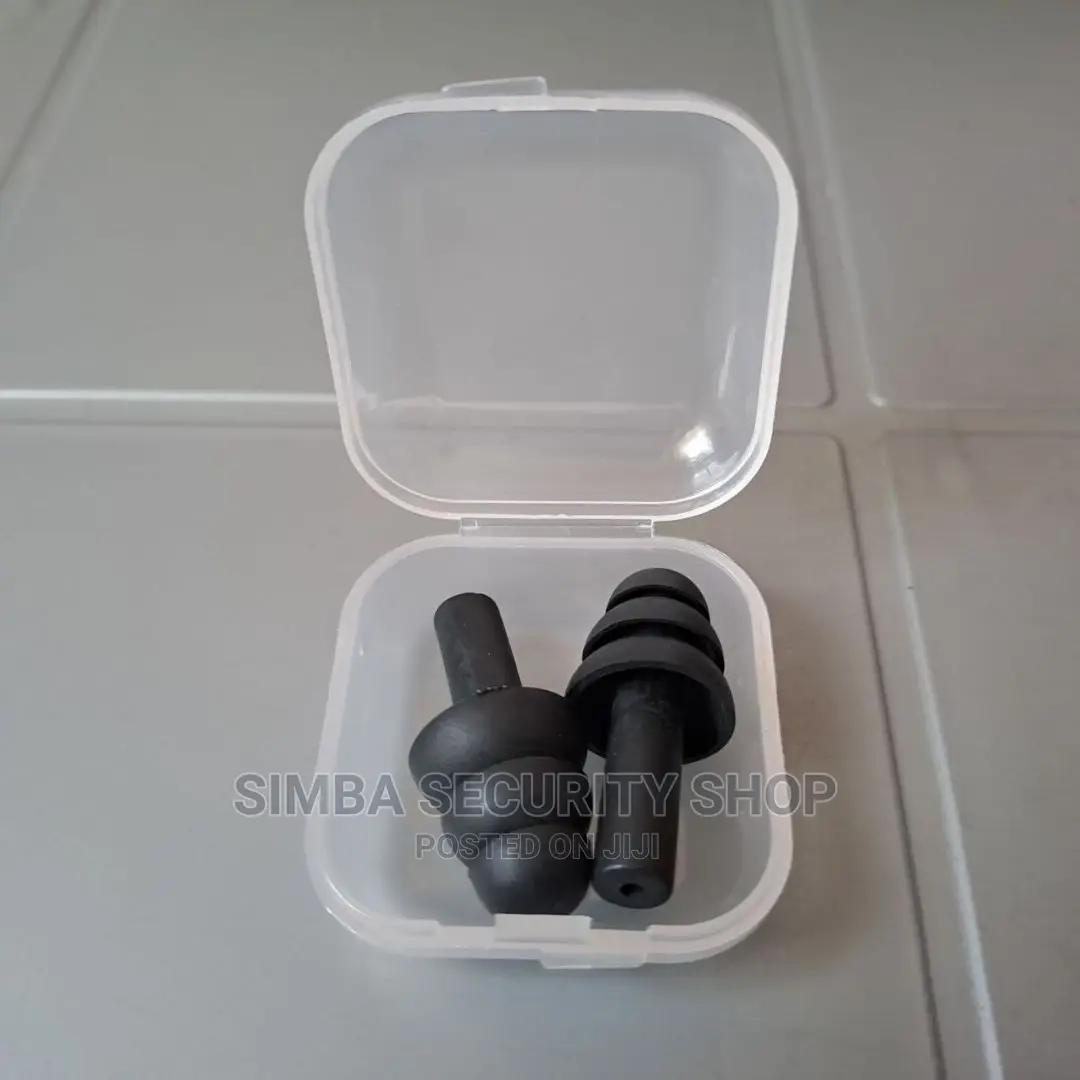Safety Ear Plugs Muffs Reusable With Case Black Light Weight
