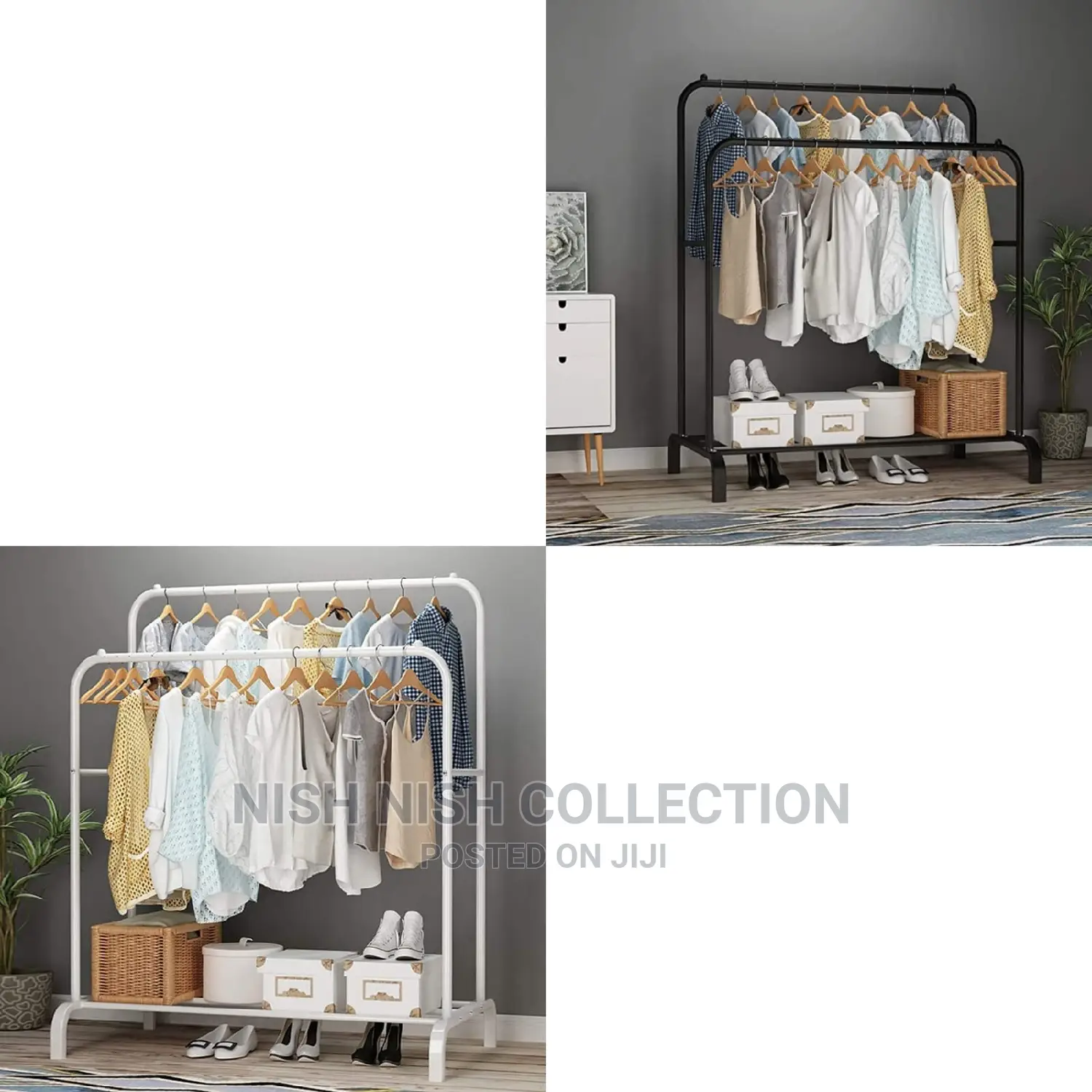 Double Pole Clothing Rack.