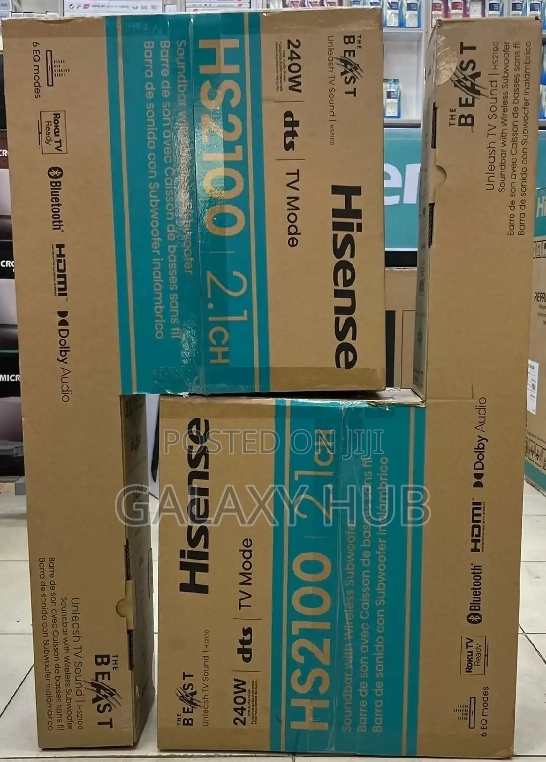 Hisense Hs2100 Soundbar 240watts Audio System