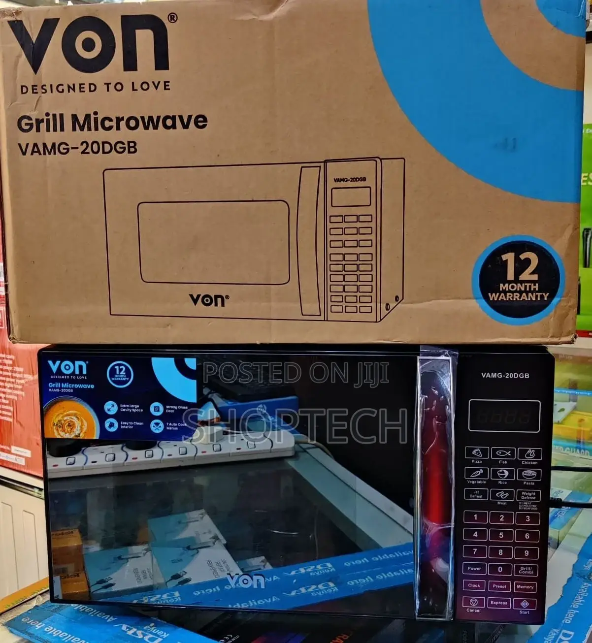 **Von Microwave Digital With Grill