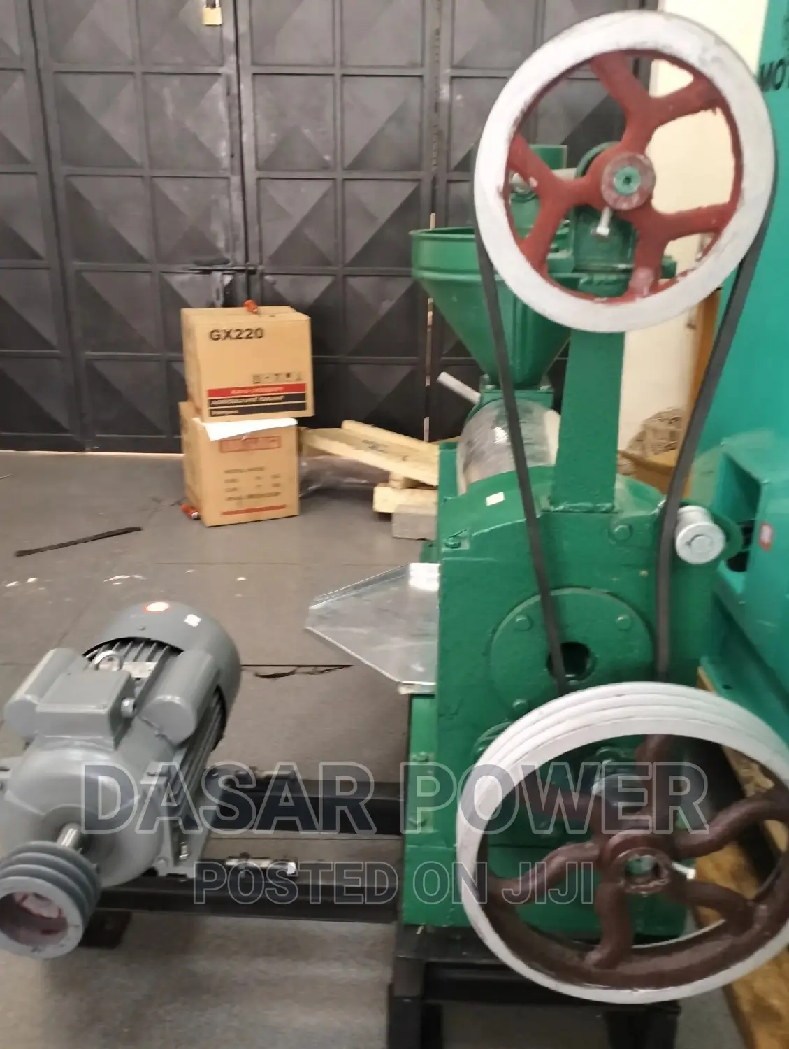 Oil Press Machine Complete With Frame, Motor Starter.