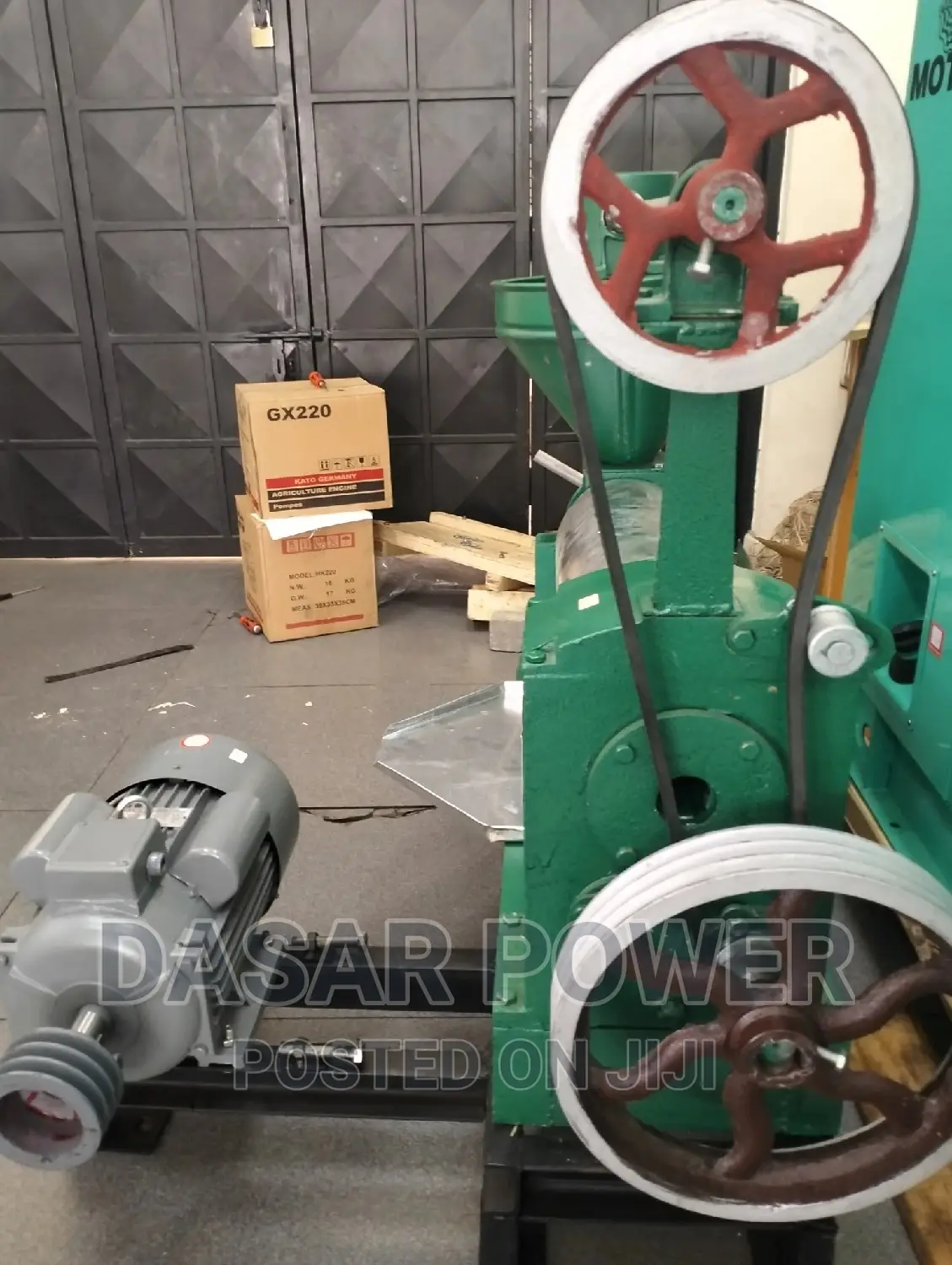 Oil Press Machine Complete With Frame, Motor Starter.