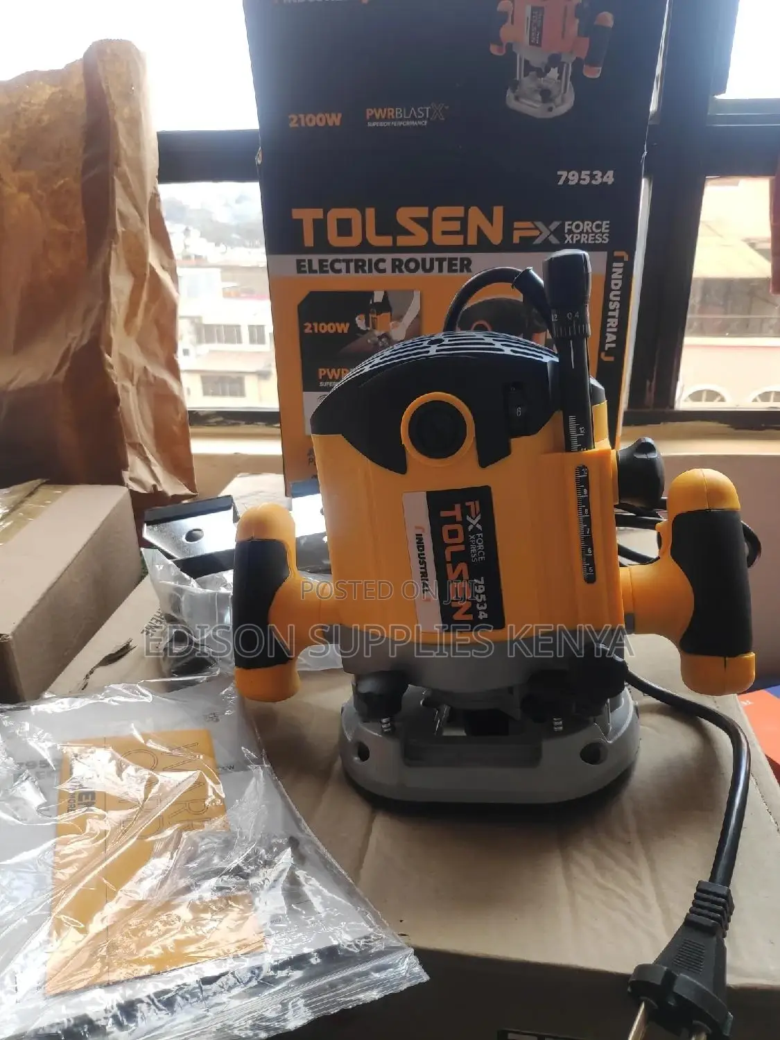 Tolsen Electric Router 2100W Variable Speed Plunge Wood BEST