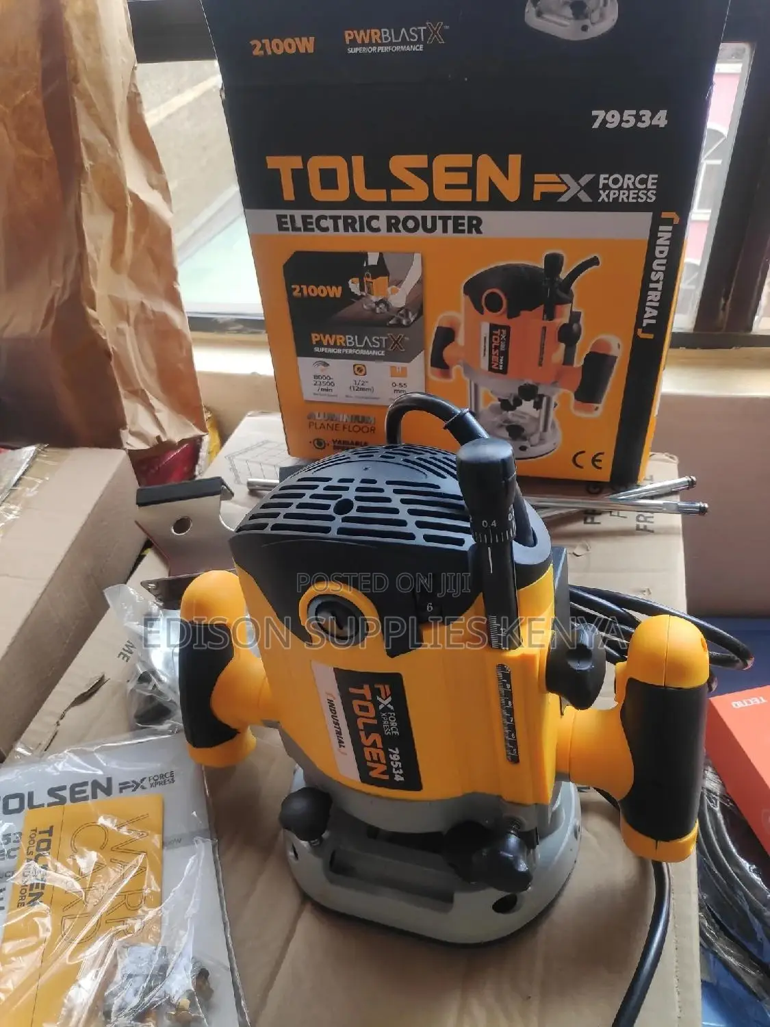 Tolsen Electric Router 2100W Variable Speed Plunge Wood BEST