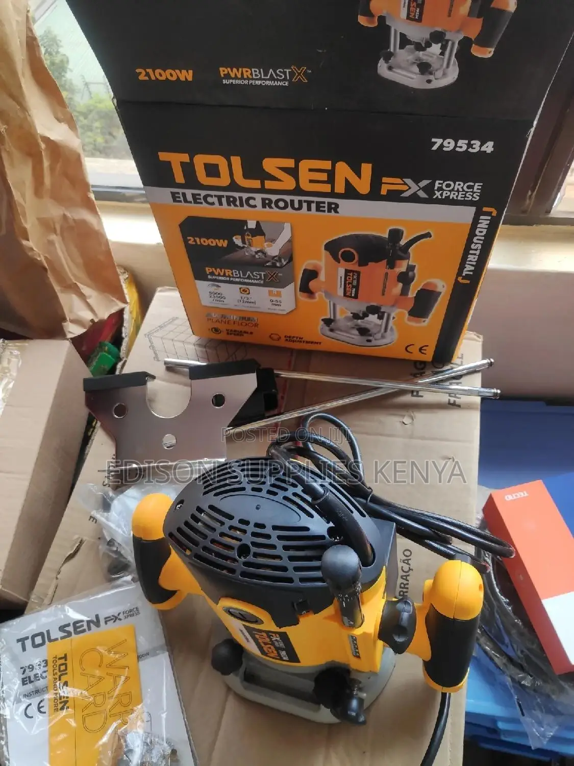 Tolsen Electric Router 2100W Variable Speed Plunge Wood BEST