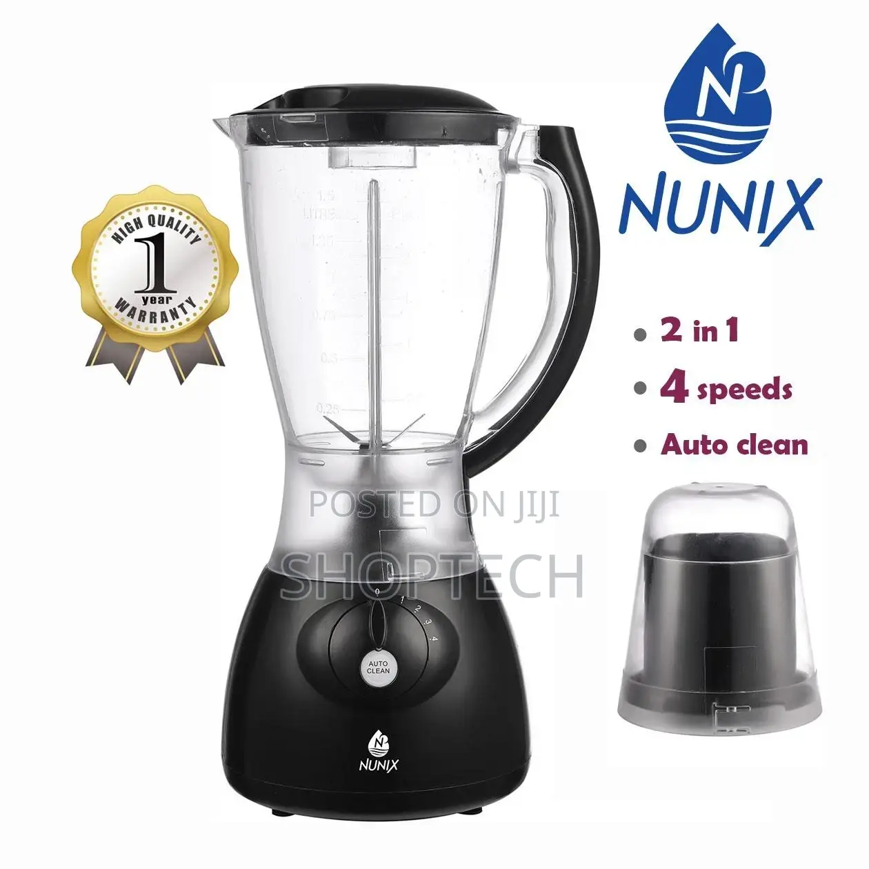Nunix Ak300 Electric Blender With Knob
