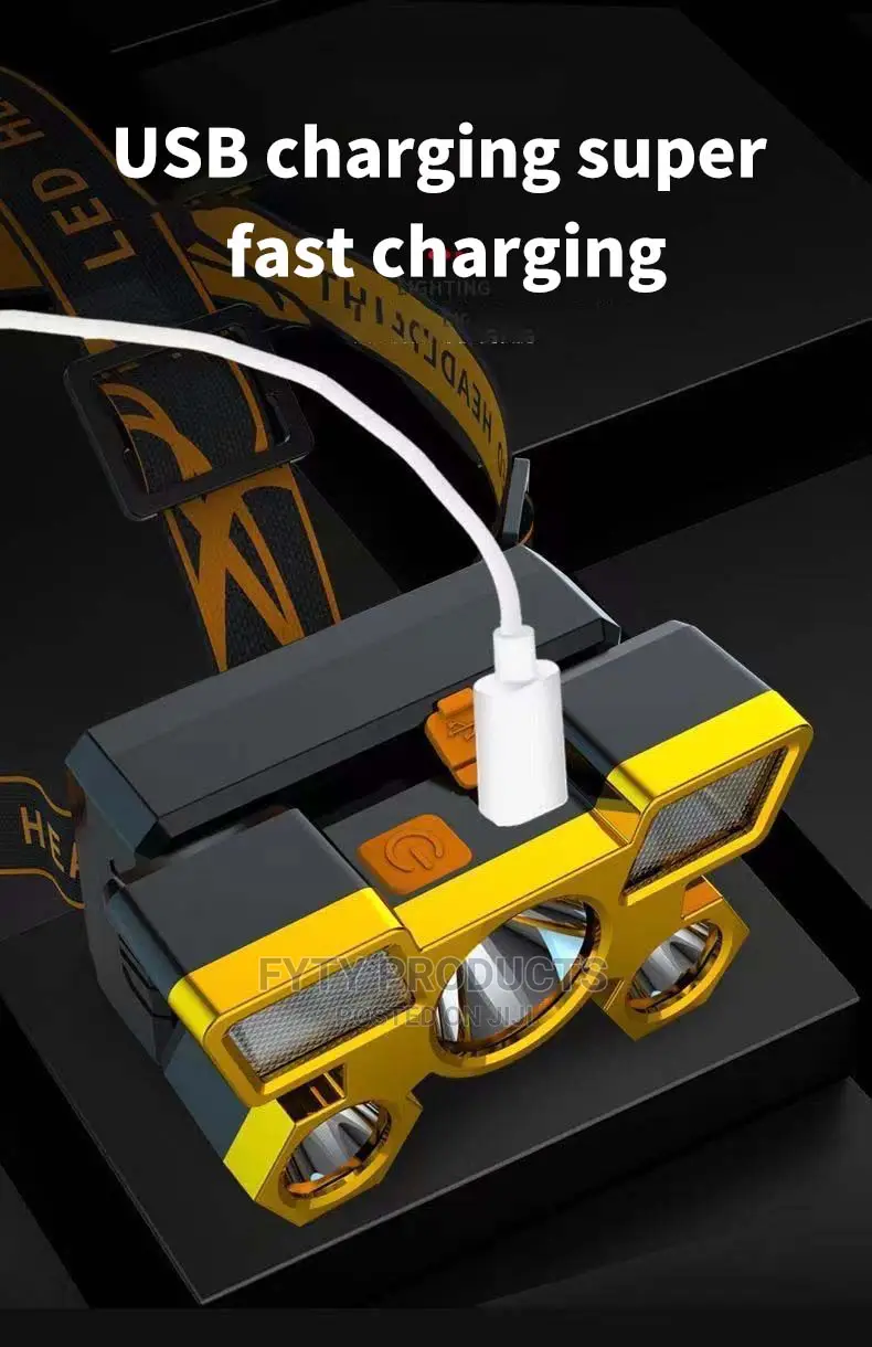 5LED USB Rechargeable Portable Flashlight