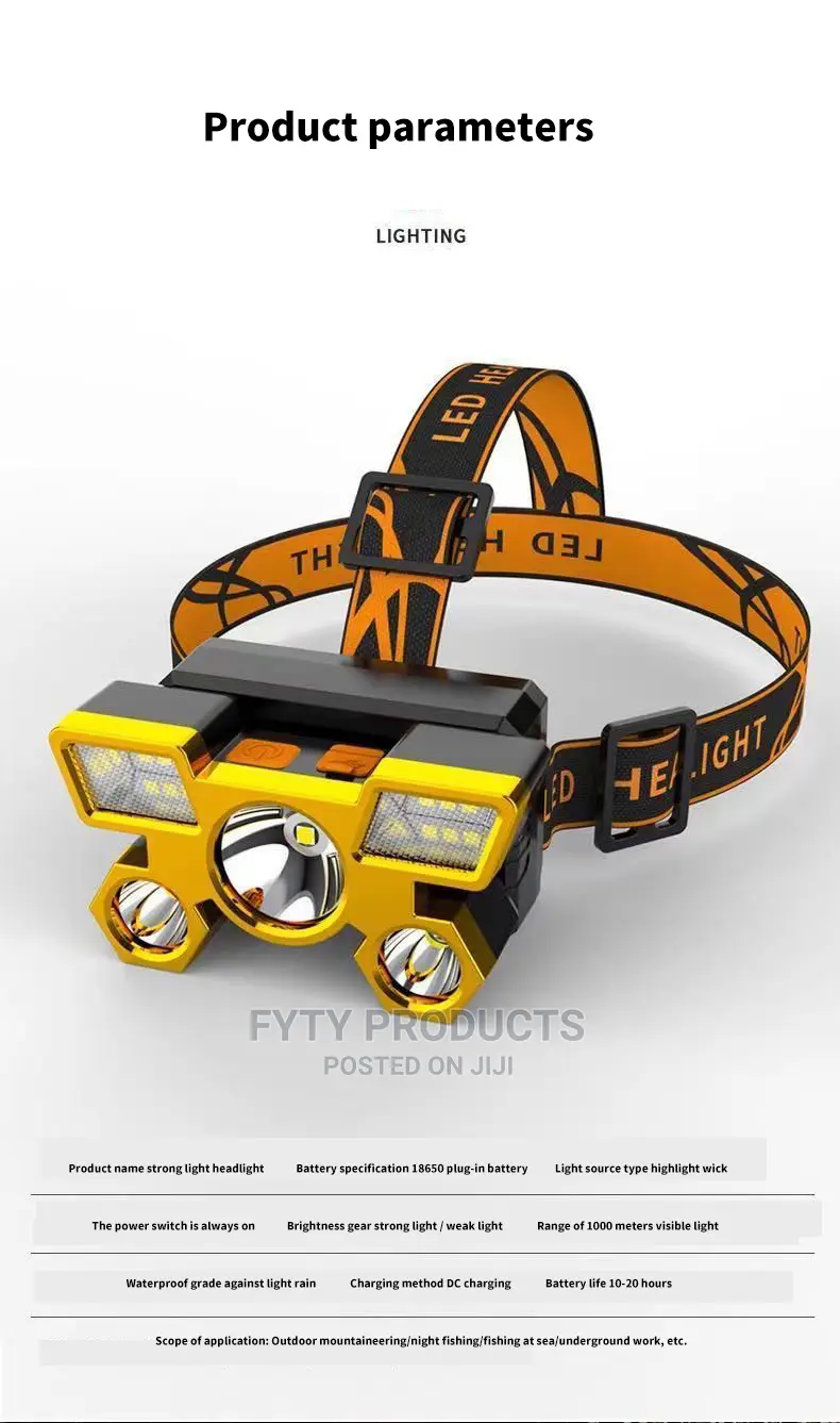 5LED USB Rechargeable Portable Flashlight