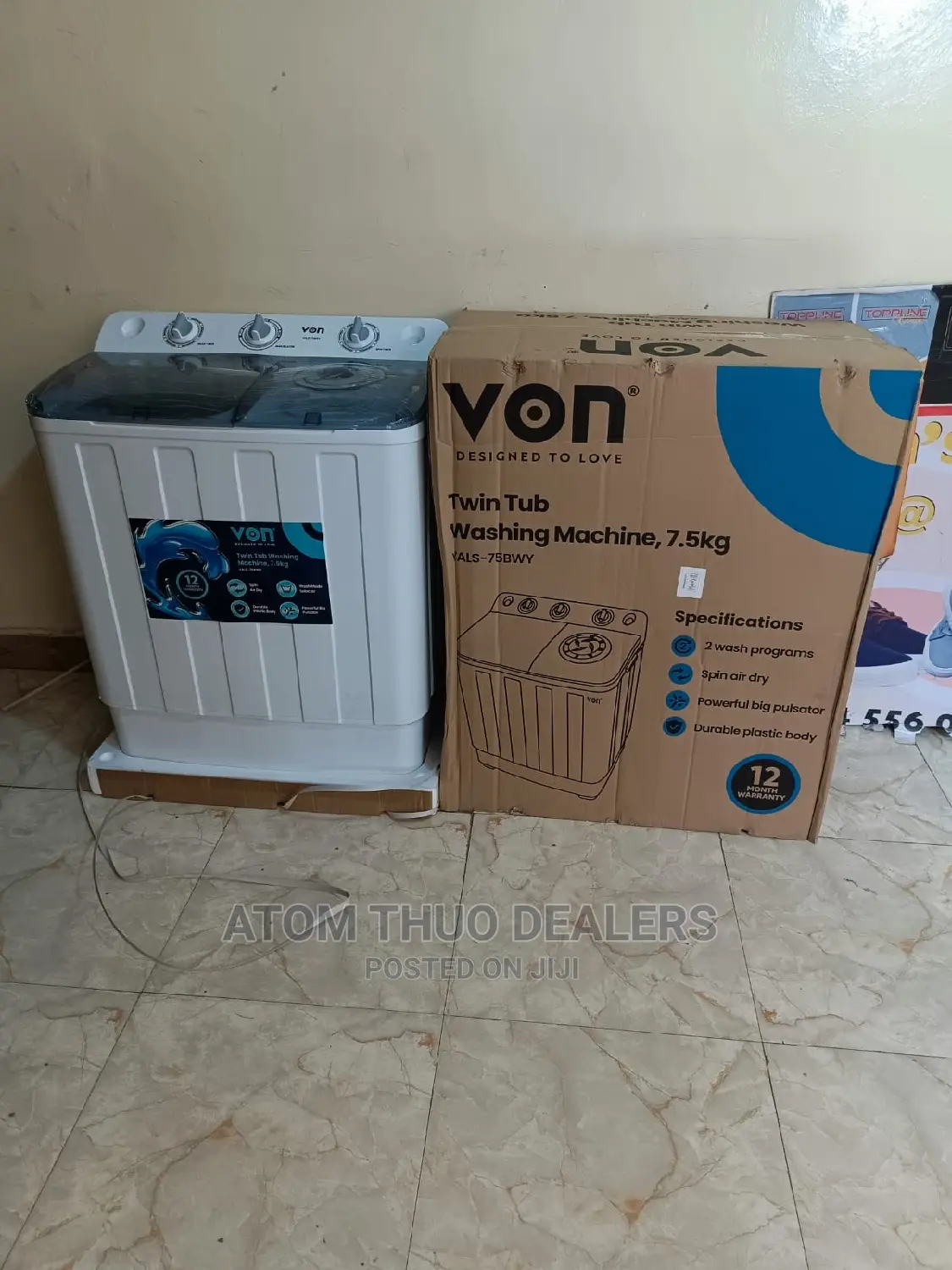 Twin Tub Von Washing Machine
