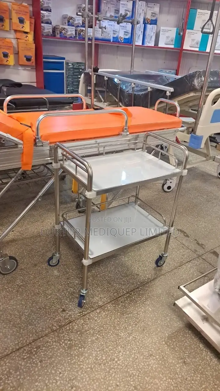Medicine Trolley Stainless Steel Medical Surgical Vehicle