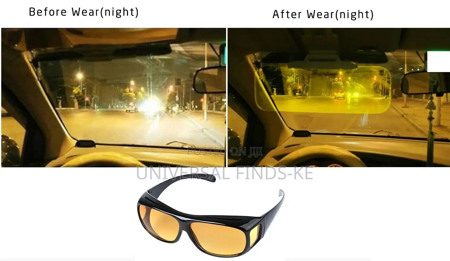 Anti Glare Night Vision Goggles/ Glasses