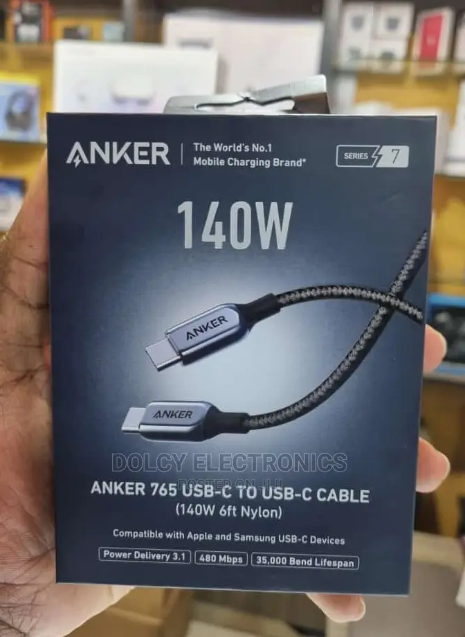Anker 765 USB-C to USB-C Cable (140W Nylon)
