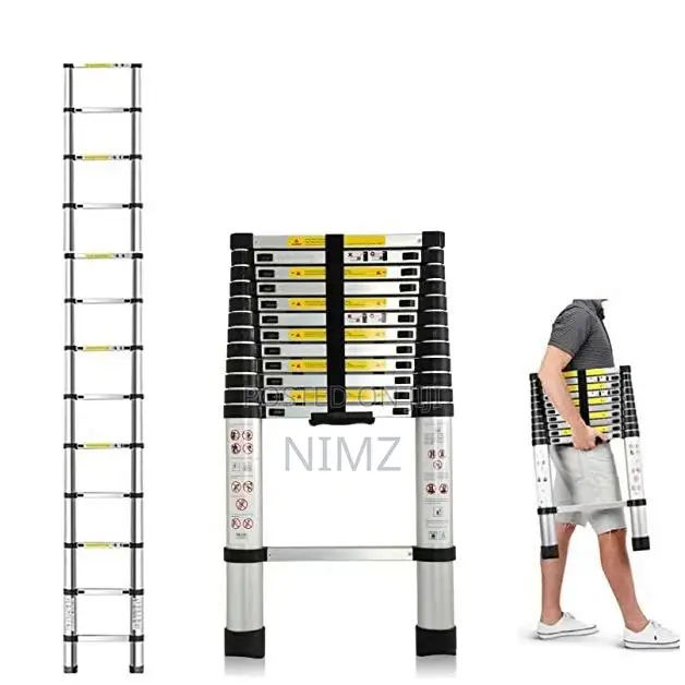 3.8M Telescopic Ladder Multi-Purpose Aluminum