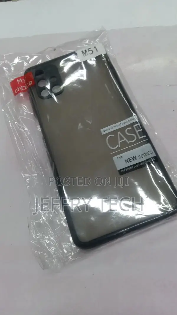 Back Cover for Samsung Galaxy M51 Smoke Translucent Shock Pr