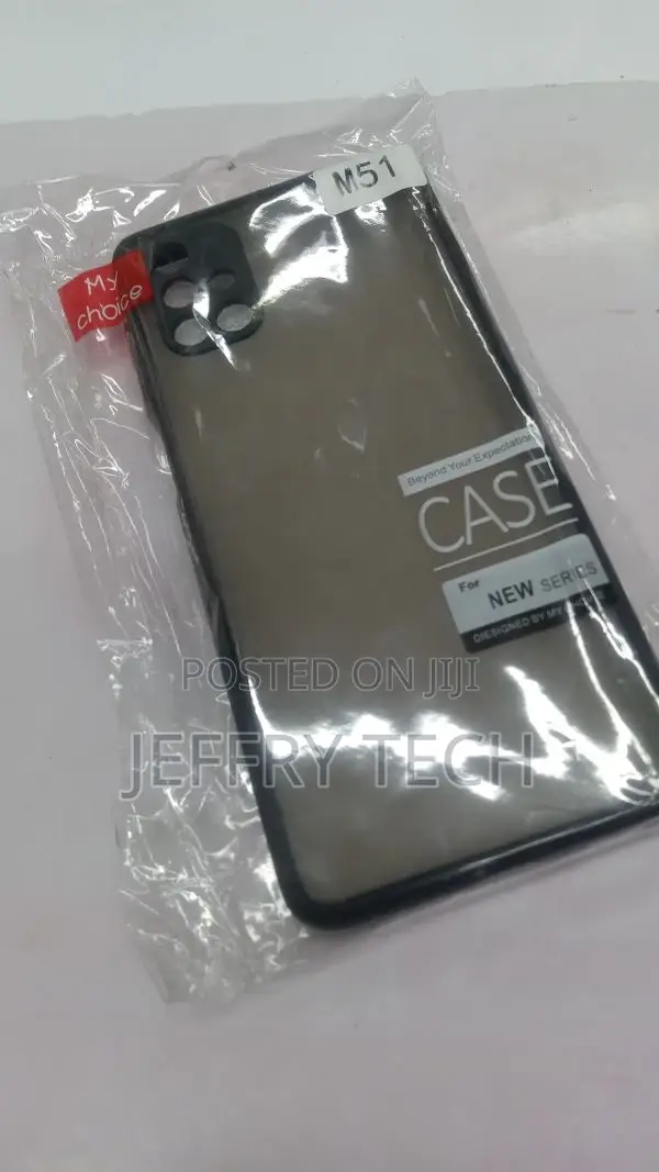 Back Cover for Samsung Galaxy M51 Smoke Translucent Shock Pr
