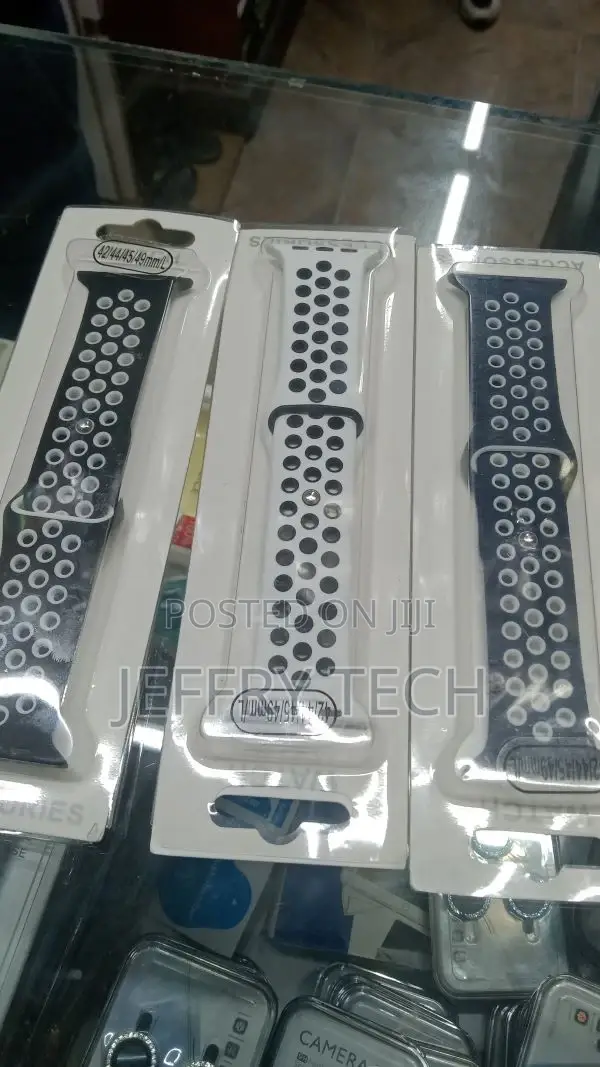 Nike Watch Band 42/44 Mm, Smooth, Soft, Rubber, (Compatible