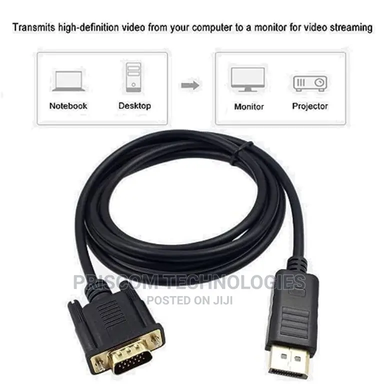 1.8 M Display Port to Vga Cable