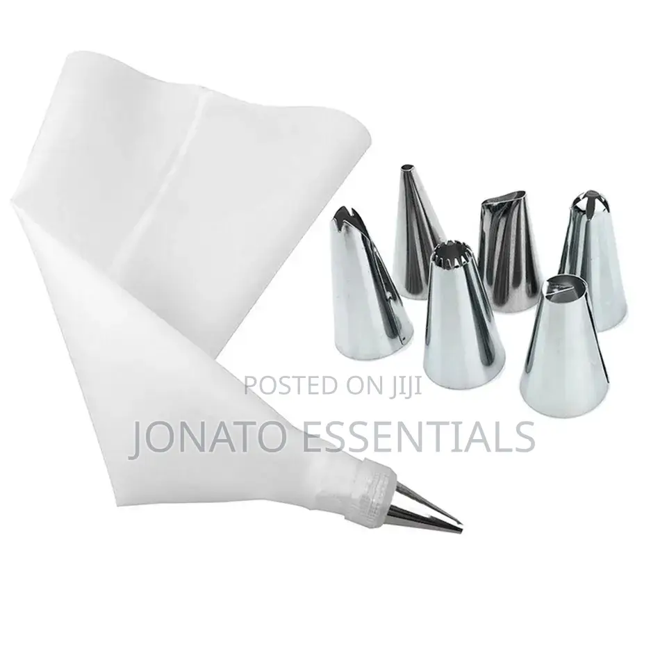 Icing Piping Bag With Metalic Nozzles