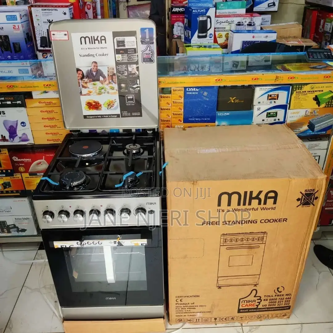 Silver Mika 3+1 Standing Cooker