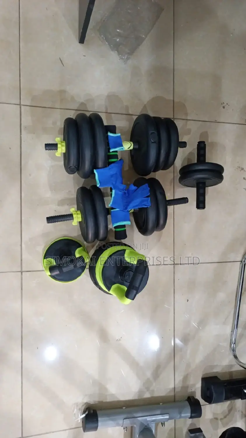 30kg Dumbell Set With Kettlebell