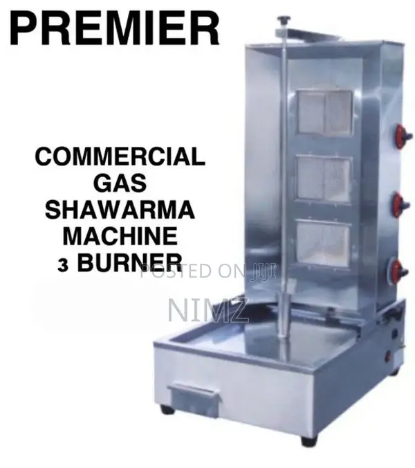 Premier 3 Burner Commercial Gas Shawarma Machine