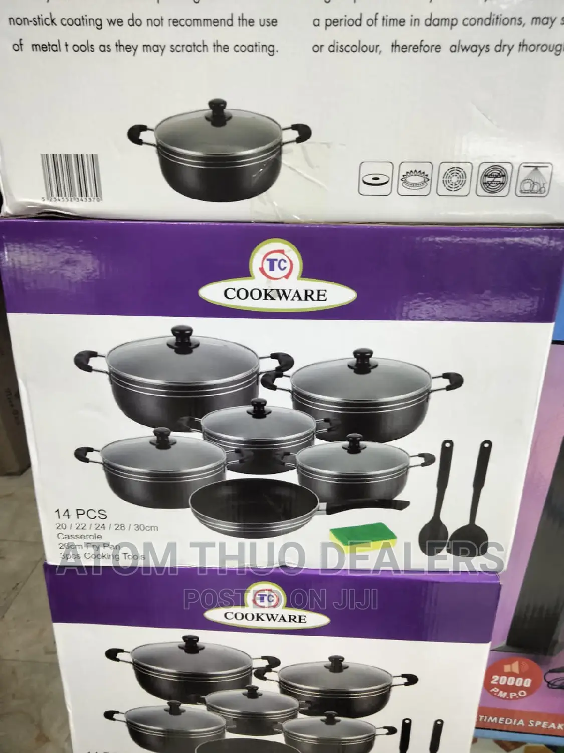 TC 10 PCS Non Stick Cooking Pots With FREE Non Stick Spoons