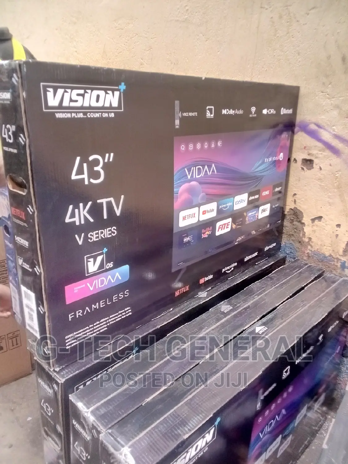 Vision Plus 43inch Smart Vidaa Frameless Tv