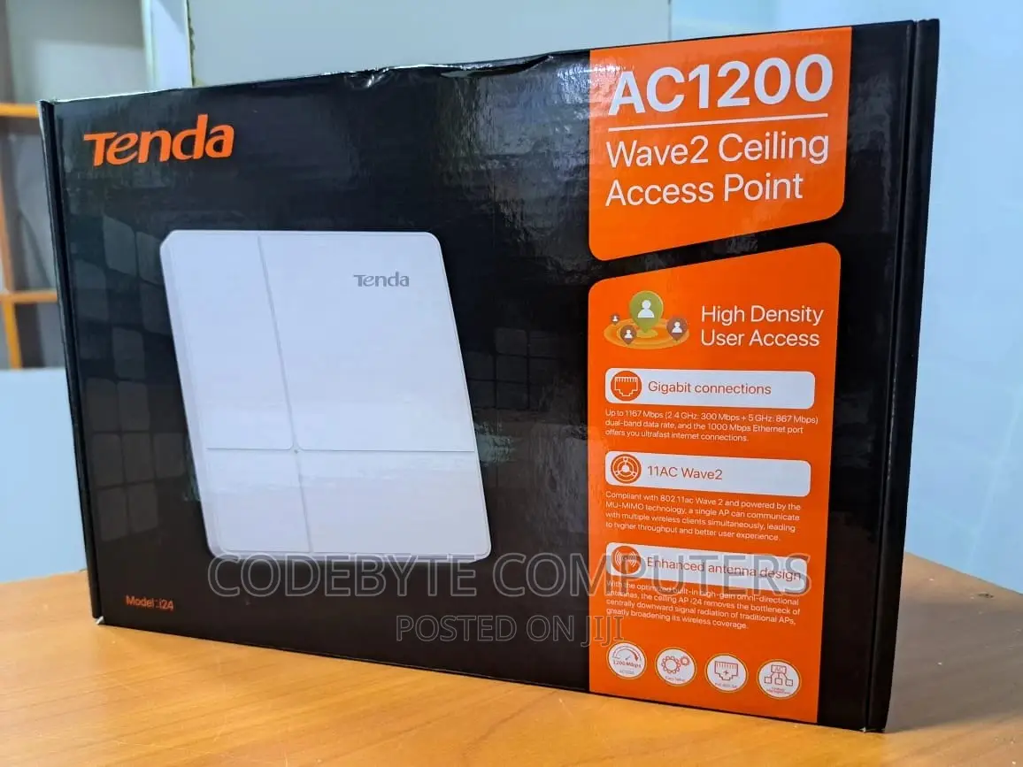Tenda I24 Ac1200 Dual Band Wave 2 Poe Access Point \\ I24