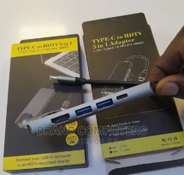 Type C to HDMI Port 5 in 1 Adapter With HDMI