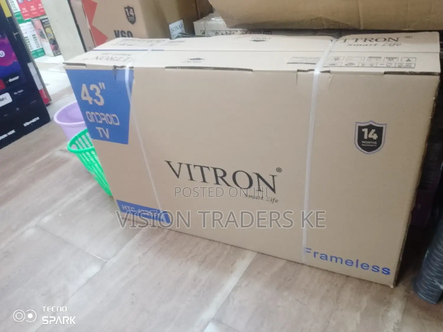 Vitron 43" Smart Frameless Tv Full Hd✓