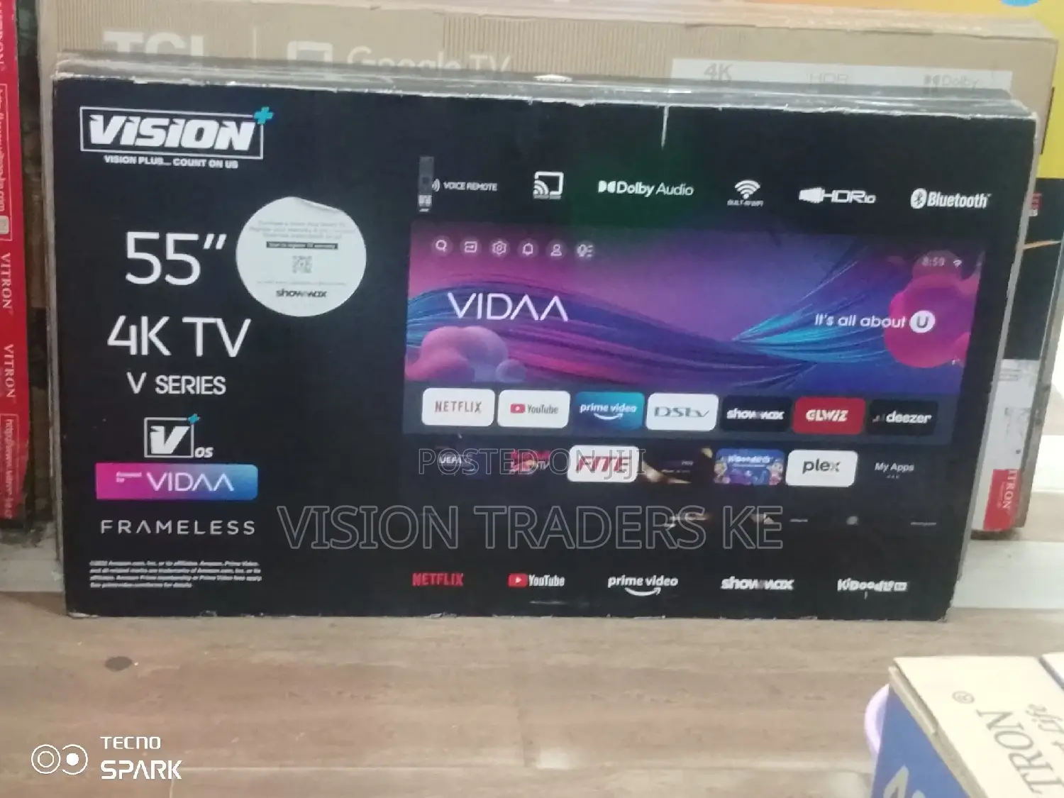 Vision Plus 55 Inches Smart Frameless Tv