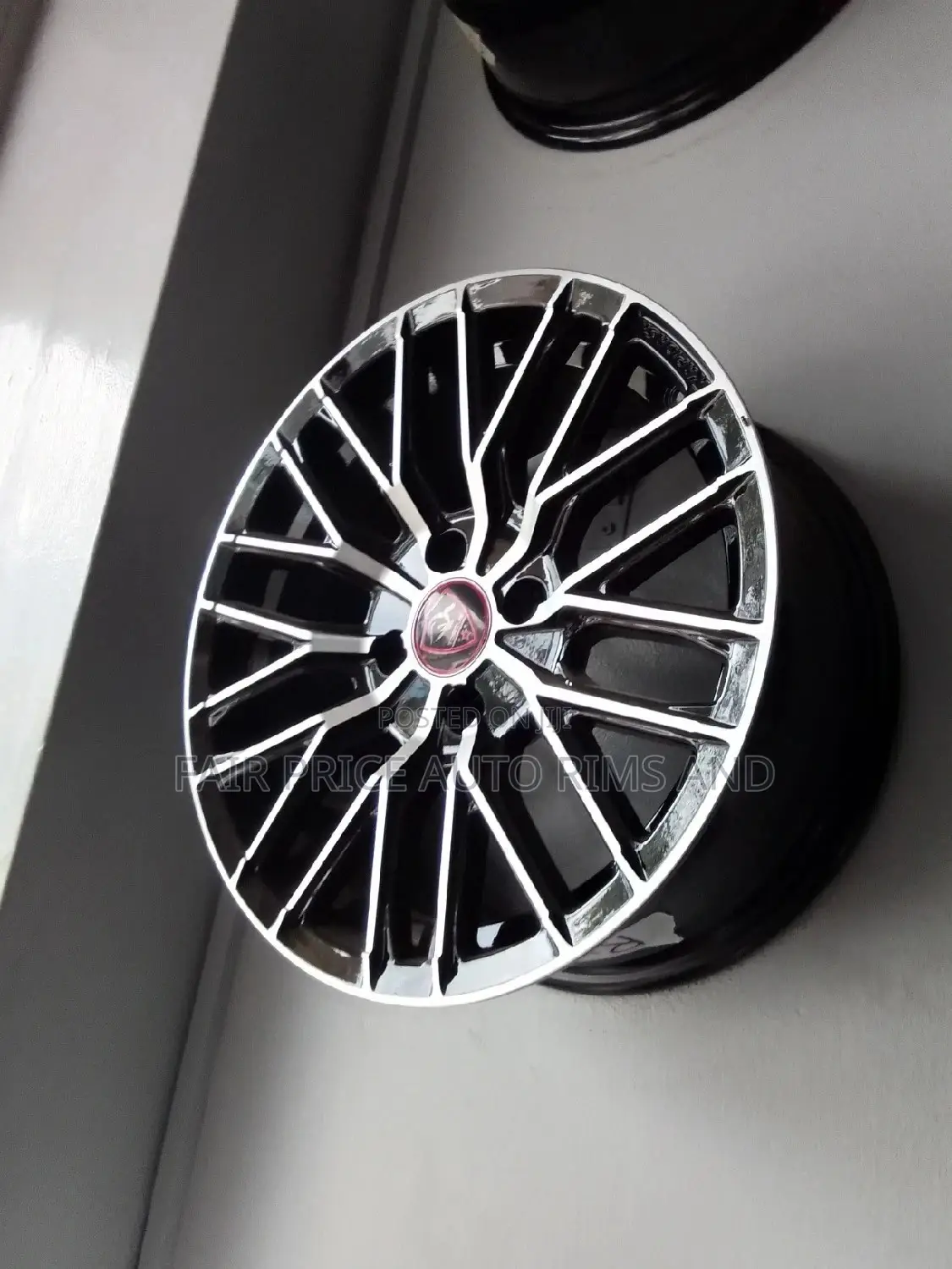 Rims Size 15/4/100 Sporky Black Silver Crome