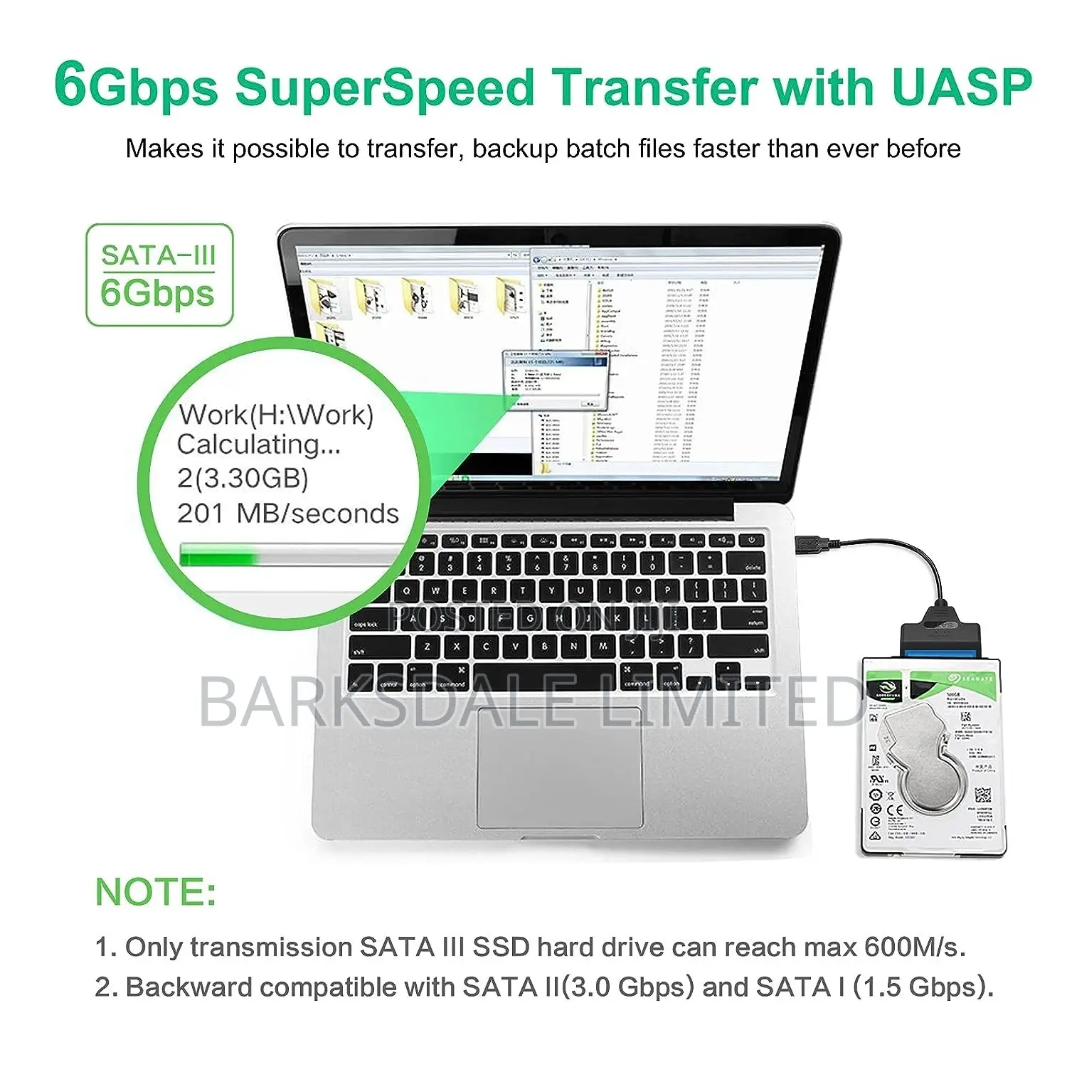 SATA USB 3.0 Adapter Cable for 2.5 HDD/SSD Hard Drive Disk