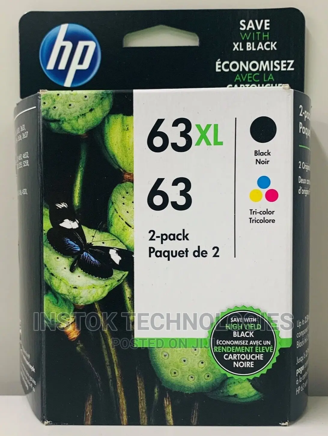 HP 63 Tri-Color Ink Cartridge