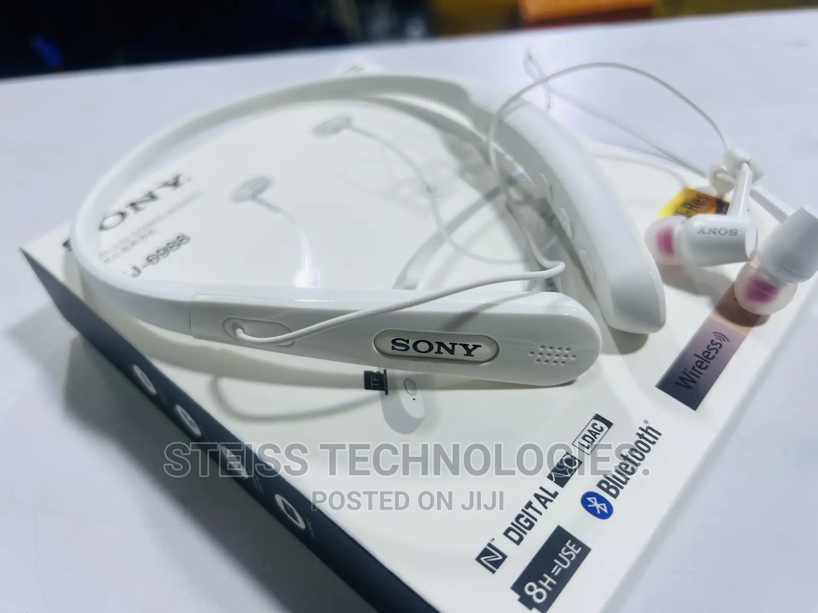 Sony White Wireless Neckband.