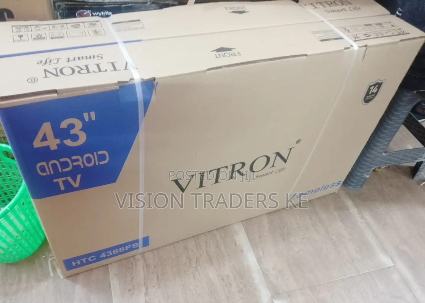 Vitron 43 Inches Smart Android Frameless Tv Full Hd 1080p✓✓