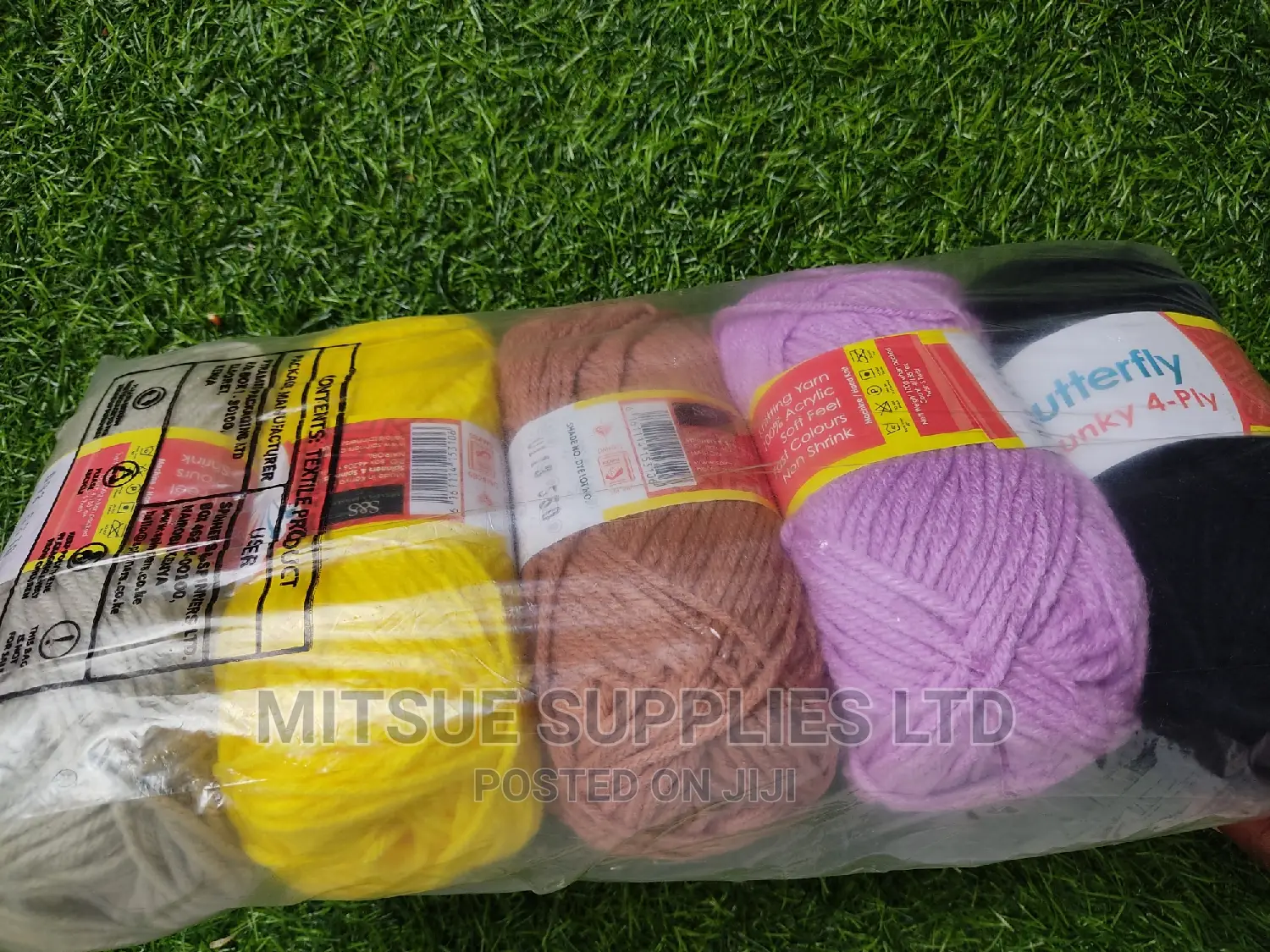 Random Mixed Colour Yarns for CBC Practise Butterfly