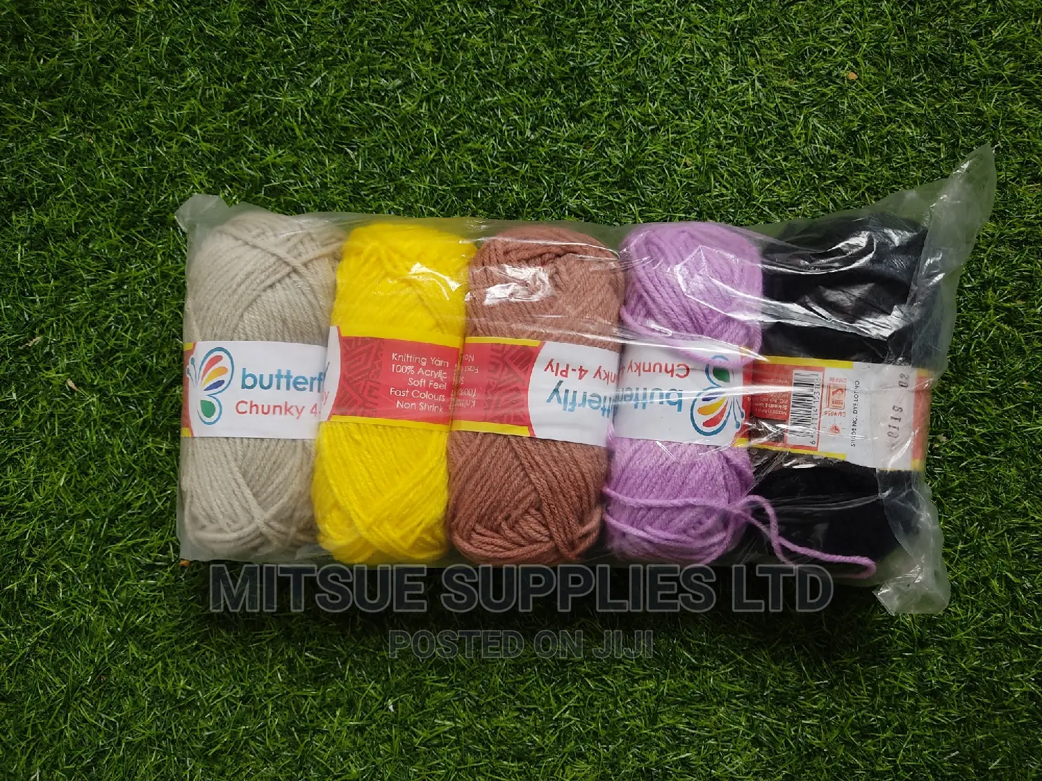 Random Mixed Colour Yarns for CBC Practise Butterfly