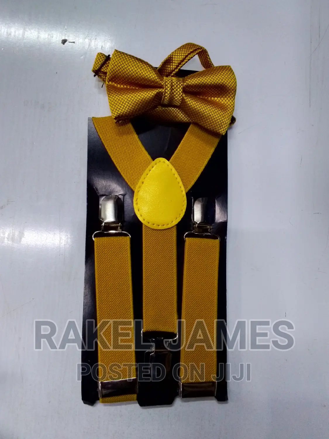 Mastered Gold Suspender and Bowtie