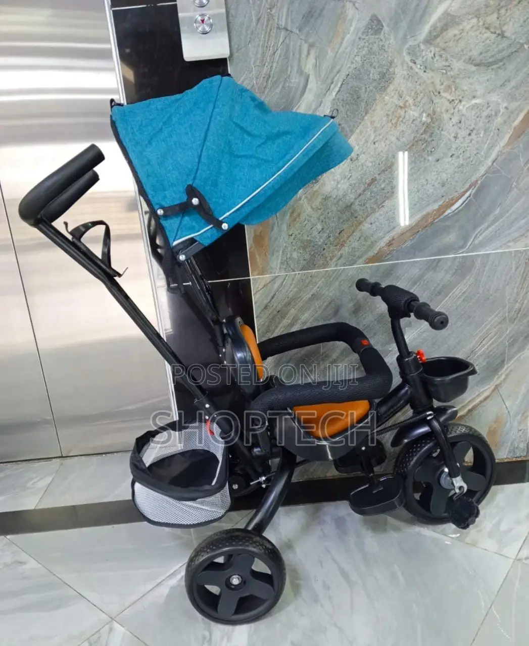 Push Tricycle With Parental Control/Canopy.