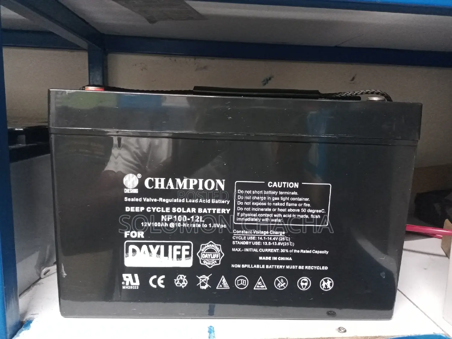 Champion 12v 100ah Deep Cycle Solar Battery