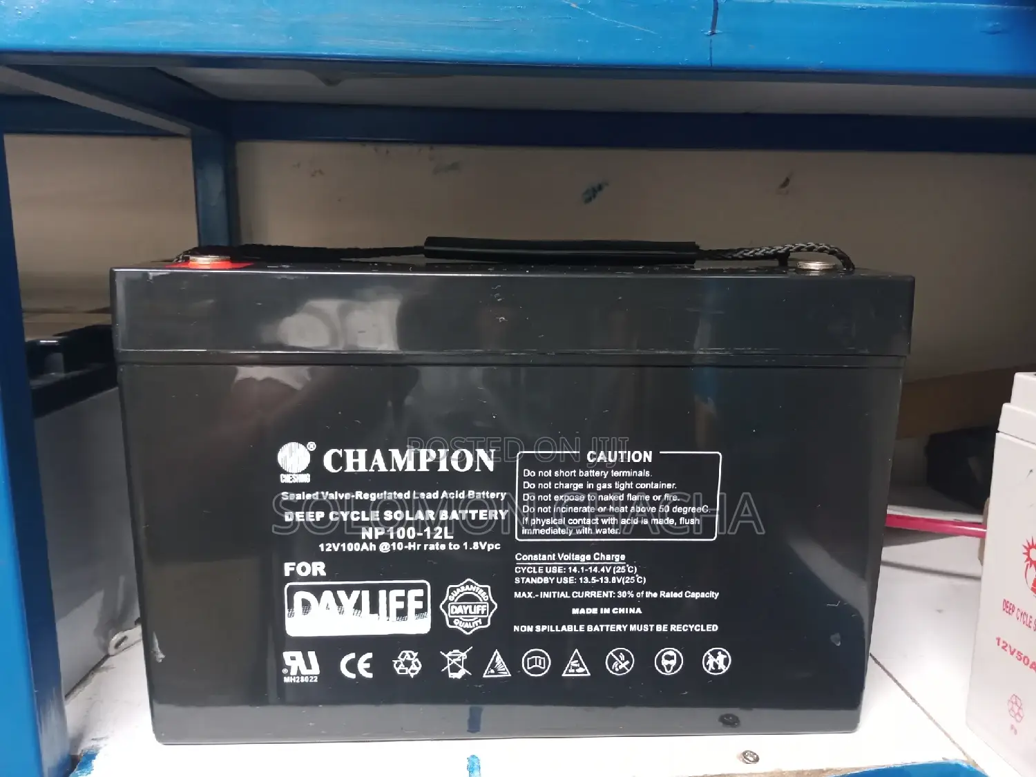 Champion 12v 100ah Deep Cycle Solar Battery