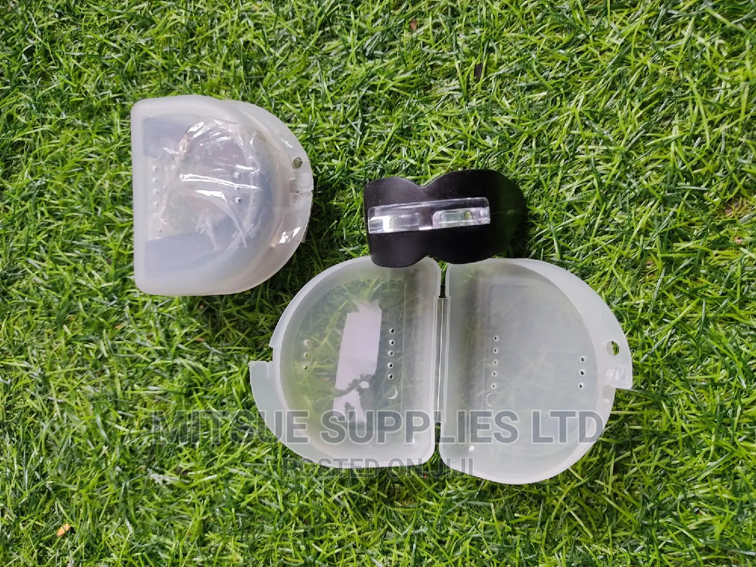 Pair of Mouth Guard Double for Seniors Black