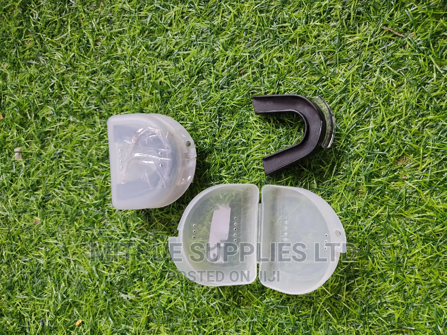 Pair of Mouth Guard Double for Seniors Black