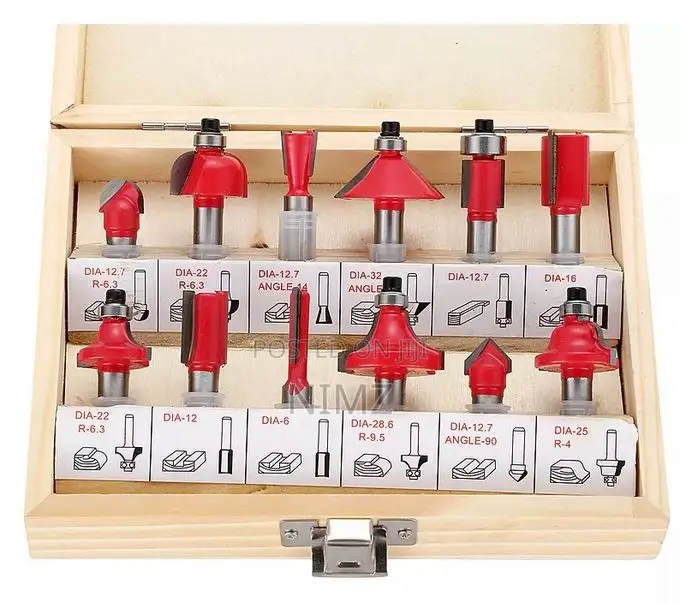 YDS 12pcs 8mm Carbide Router Bits for Wood Cutting