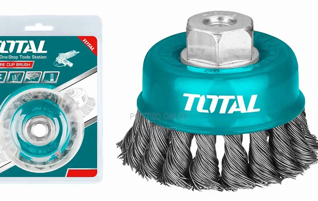 Total TAC32031 Wire Cup Brush Dia: 75mm, 3" Thread: M14x2