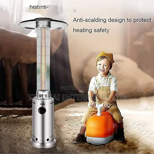 Cylindrical Outdoor Patio Warmers Heaters Lighting