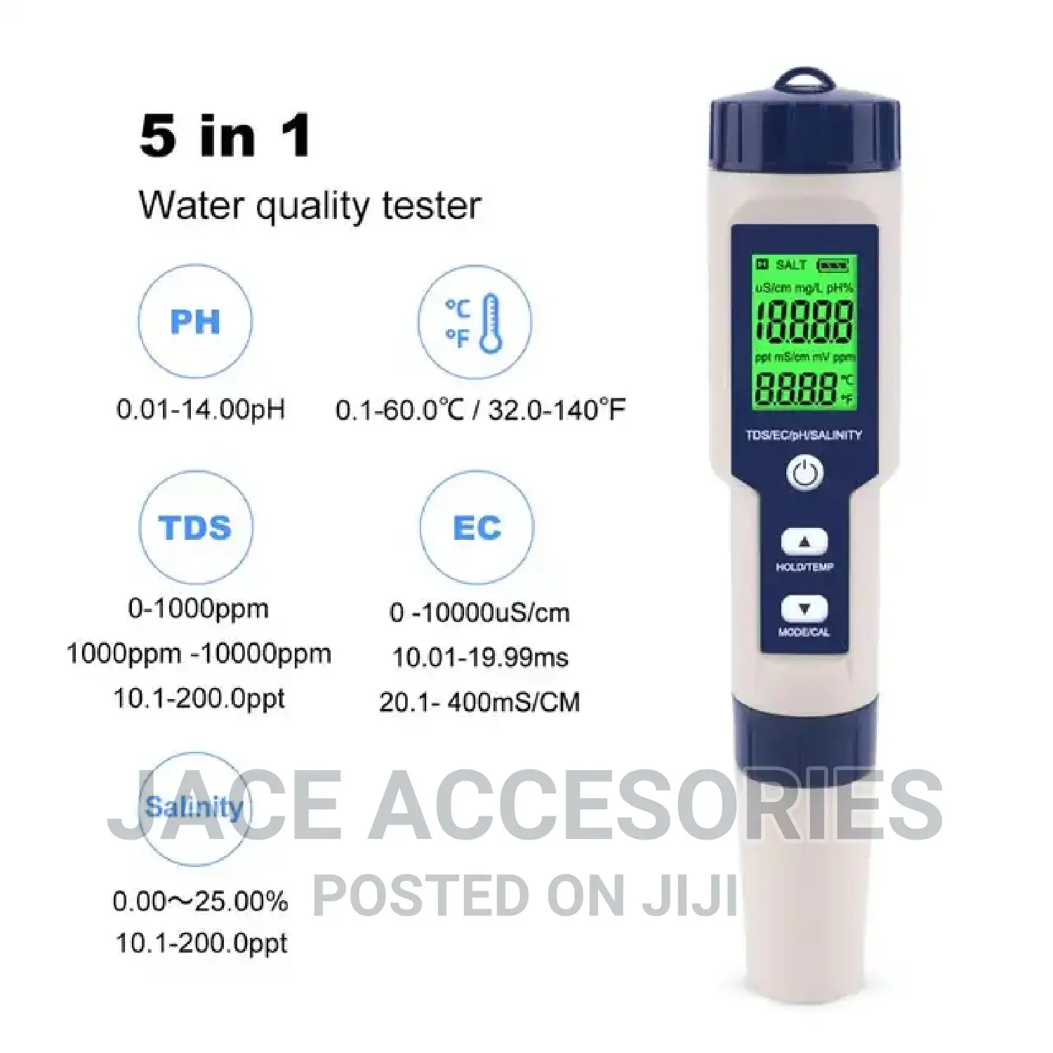 Precise 5 in 1 Water Quality Tester