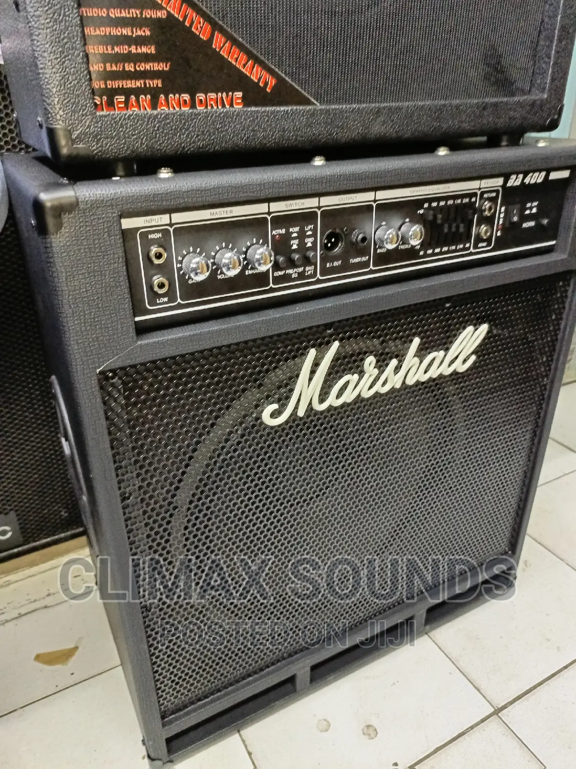 Bass Guitar Combo Amplifier Marshall